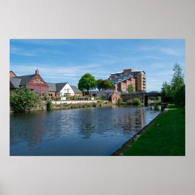 Wakefield Canal Side: Historisches Pub und Wohnung Poster (Vorne)