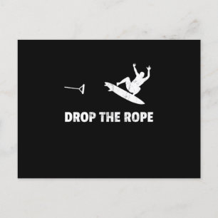 Wakesurfen Drop The Rope Wakesurf Vintage Wake Sur Postkarte