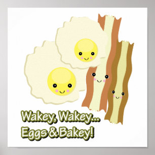 Wakey Wakey Eier Poster