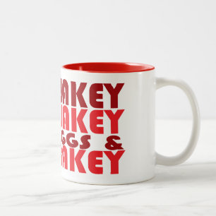 Wakey Wakey Eier und Bakey Zweifarbige Tasse