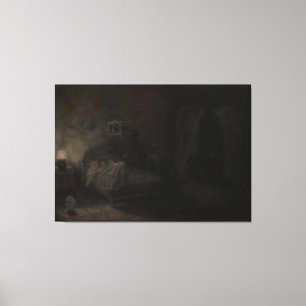 Waking nightmare - Oil painting Leinwanddruck