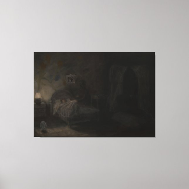 Waking nightmare - Oil painting Leinwanddruck (Vorderseite)