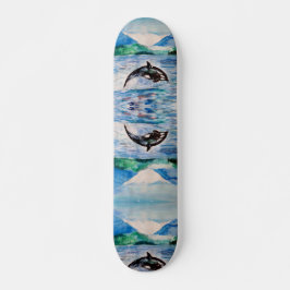 Wal-Aquarell-Kunst-Skateboard 19.7cm Skateboard