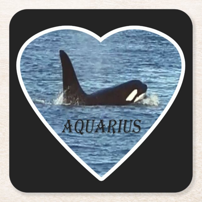 Wal "Aquarius" Westküste Killer Untersetzer Orca (Vorderseite)