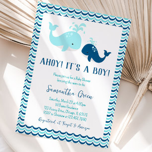 Wal-Baby-Party Einladung