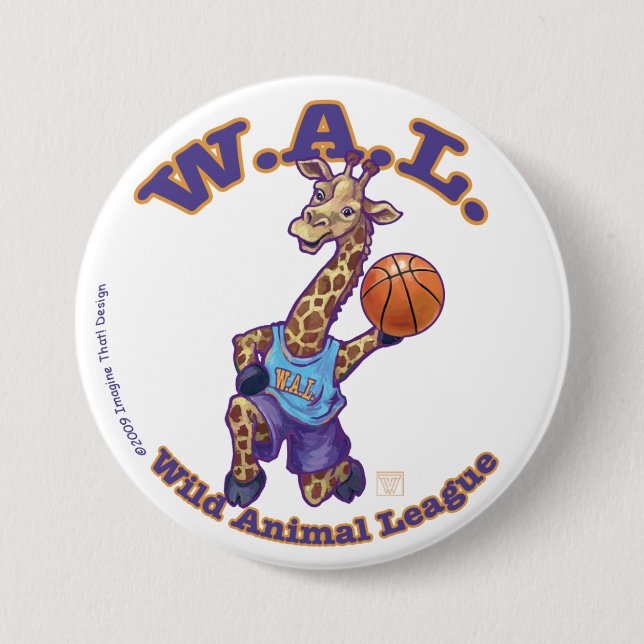 WAL Basketball Button (Vorderseite)