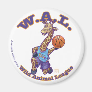 WAL Basketball Magnet