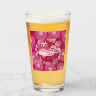 Wal-Blume des Lebens Glas