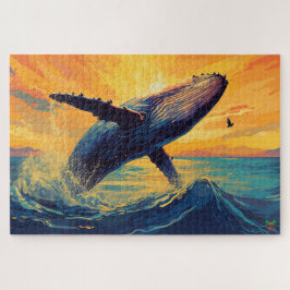 🐙 Wal des Sonnenuntergangs Puzzle