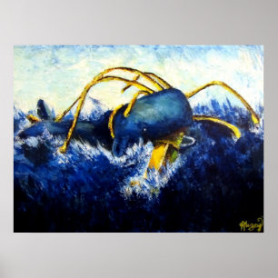 Wal gegen kolossaler Tintenfisch-ursprünglichen Poster