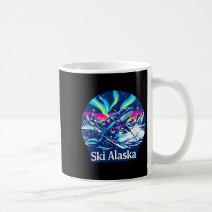 Wal genießt Skifahren in Alaska-Abenteuer Kaffeetasse