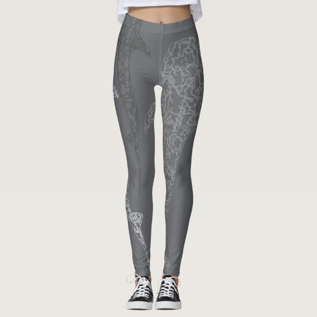 Wal-Haifisch-Leggings Leggings (Vorderseite)