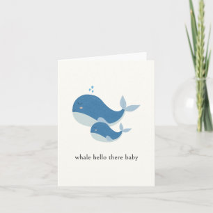 Wal-Hallo-Baby-Karte Karte