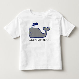 Wal hallo dort kleinkind t-shirt