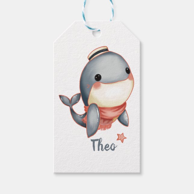 Wal-Hallo! Geschenkanhänger (Vorderseite)