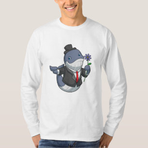 Wal Hochzeitsbräutigam Blume T-Shirt