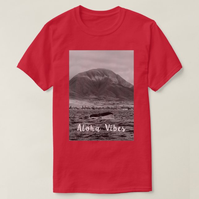 Wal ist Tieftauchen T-Shirt (Design vorne)
