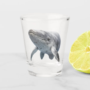 Wal Kunst Ozean Strand Schnapsglas