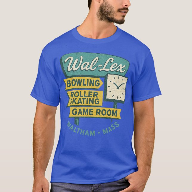 Wal-Lex Retro Bowling Rollerway Vintag T-Shirt (Vorderseite)