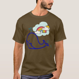 Wal mit Rainbow-Tier Lover T-Shirt