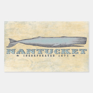 Wal Nantucket MA Inc 1671 Rechteckiger Aufkleber