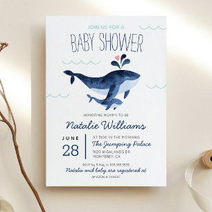 Wal-Nautik-Baby-Shower unter dem Meer Einladung