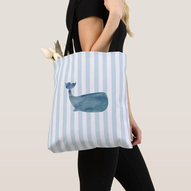 Wal-Nautik-Blau-Streifen-Strand-Vibes (Von Nahem)