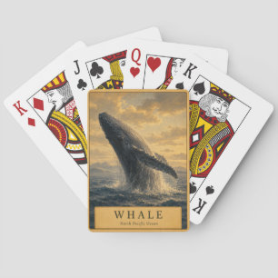 Wal Nordpazifik VINTAGE Spielkarten