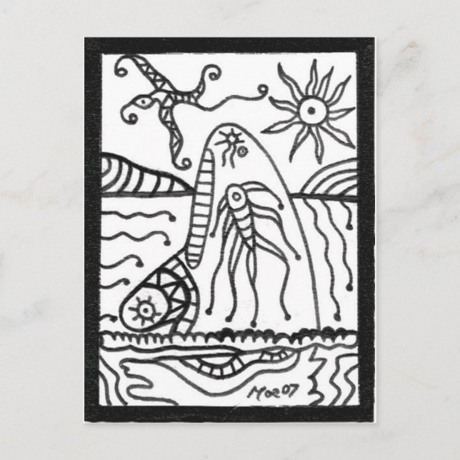 Wal Postkarte (Vorderseite)