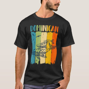 Wal Retro Dominikanischer passender Freunde  Famil T-Shirt