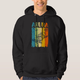Wal Retros Aruba Caribe Thema Familienurlaub Hoodie