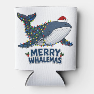 Wal-Santa-Hut-Weihnachtslichter Fröhliches Walmas  Dosenkühler
