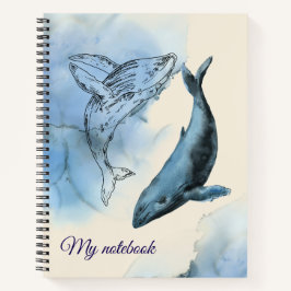 Wal-Tales-Notizbuch – Ozean-Journal Notizbuch