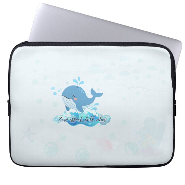 Wal-Tasche für Laptops | Ozean-Ästhetik Laptopschutzhülle (Vorderseite)