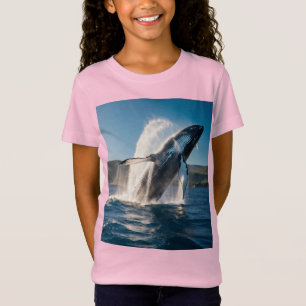 Wal trägt einen anderen Wal im tiefen Ozean T-Shirt