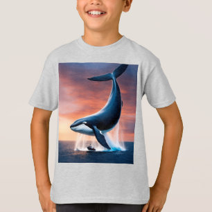 Wal trägt einen Wal Ozeanriesen in einer surreal T-Shirt