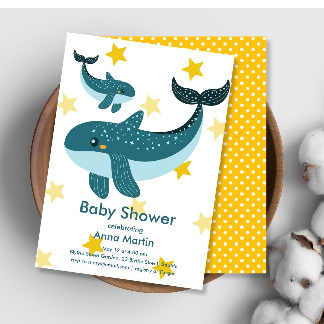 Wal-Traum Baby Shower Einladung (Von Creator hochgeladen)
