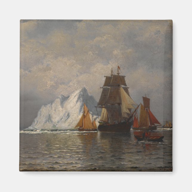 Wal- und Fischereifahrzeuge in der Nähe der Küste  Magnet (Vorne)