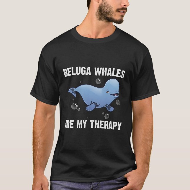 Wal von Beluga für Wale von Orca Rette den Ozean T-Shirt (Vorderseite)