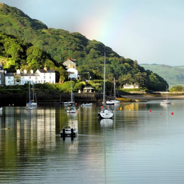 WALANSICHT KAFFEETASSE (A beautiful landscape from Aberdyfi harbour in Wales.)