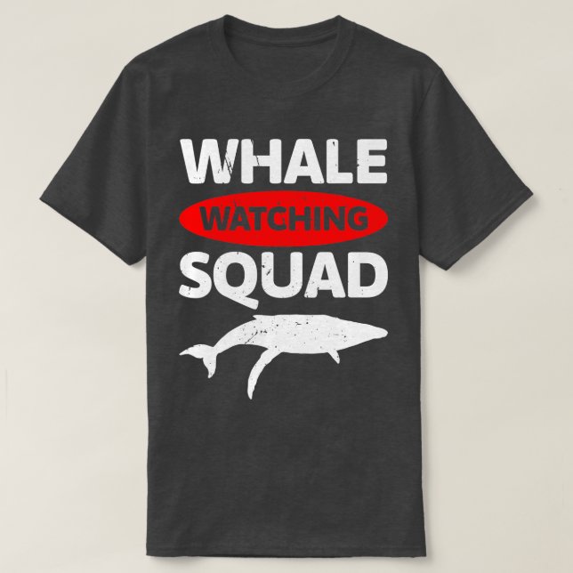 Walbeobachtungskommando Whale Wale beobachten Ketz T-Shirt (Design vorne)