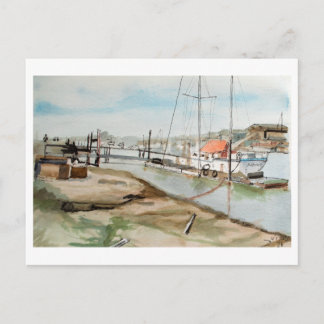Walberswick Hafen Suffolk Coastal Art Postkarte