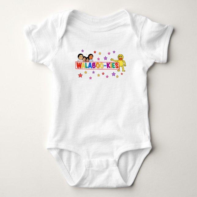 Walbookies Stern Babykleidung Baby Strampler (Vorderseite)