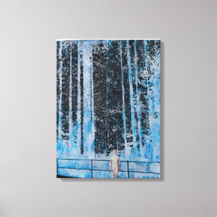 Wald- 4 Stunden am Tag 2009 Leinwanddruck