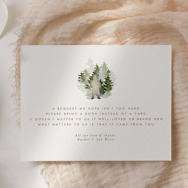 Wald-Adventure Gender Neutral-Baby-Dusche Begleitkarte (Von Creator hochgeladen)