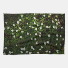Wald-Anemonen-Wald boden, Natur Botanischer Frühli Geschirrtuch