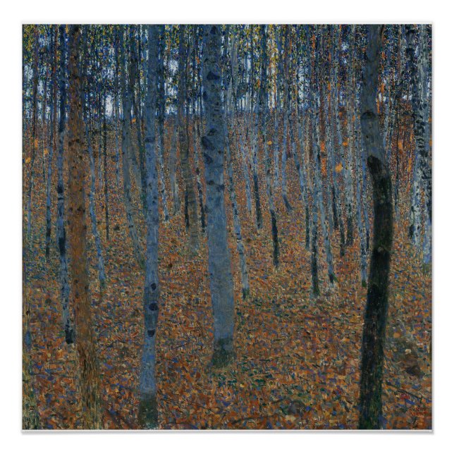 Wald Art Gustav Klimt-Beech Grove Glanz Poster (Vorderseite)