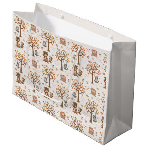 Wald-Baby-Bären Eichhörnchen Waschbär Baby Shower Große Geschenktüte