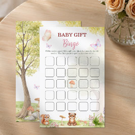 Wald-Baby-Geschenk-Bingo-Baby-Shower-Spiel
