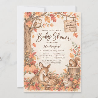 Wald-Baby-Shower-Einladung – Baby Reh Einladung